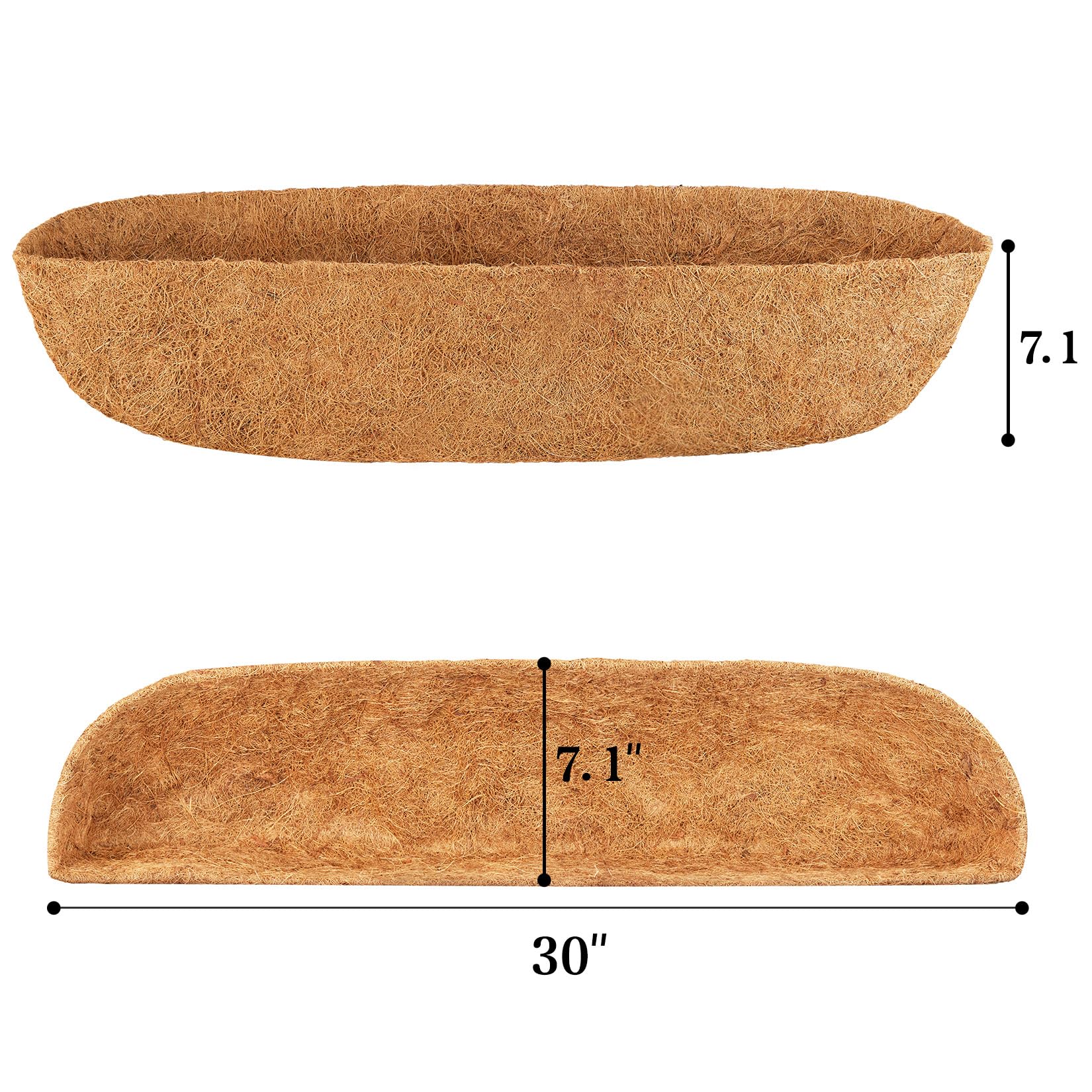 JINYICOCO close-up of coir fiber texture showing breathable drainage benefit