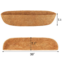 JINYICOCO close-up of coir fiber texture showing breathable drainage benefit