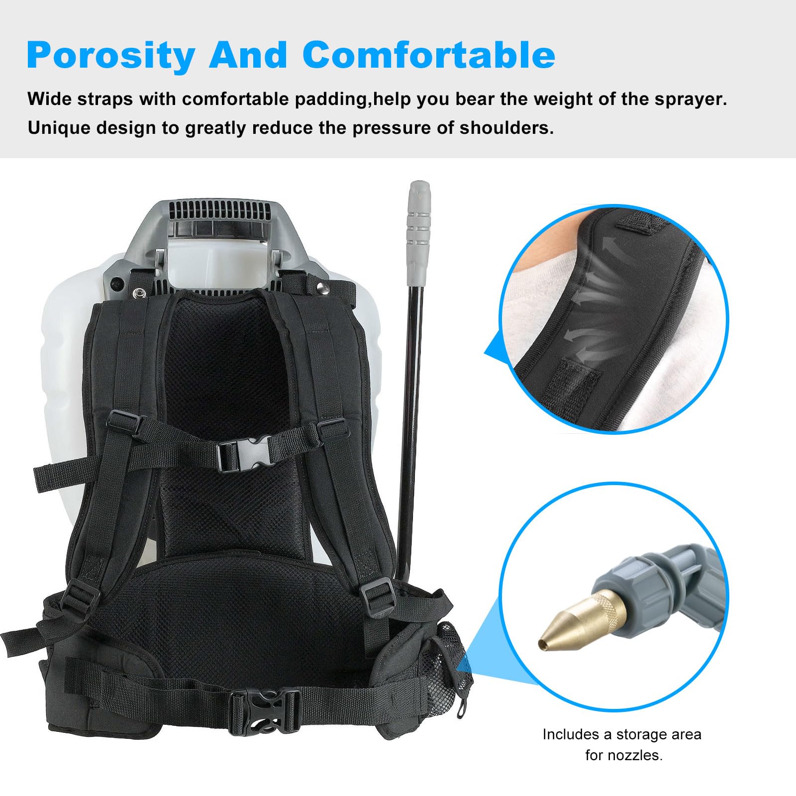 JIOTAR attachment buckles and straps showing secure fastening benefit