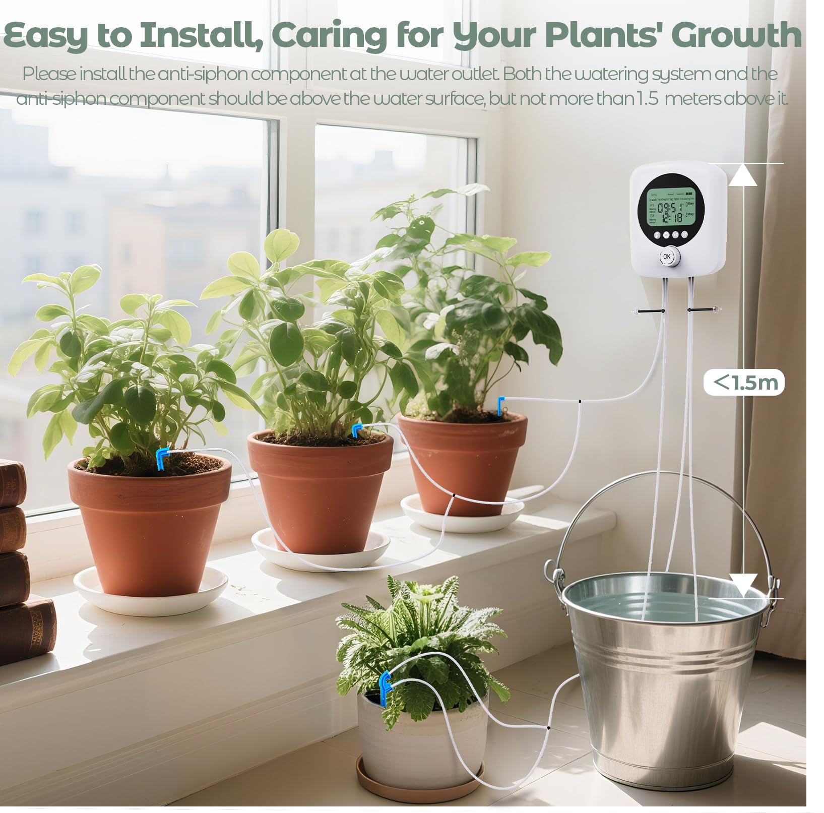 JIRVY unit beside a hand showing compact size and space-saving advantage
