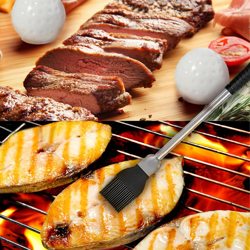 Jishi grill brush and scraper image showing wire bristles and scraper edge benefit efficient grate cleaning