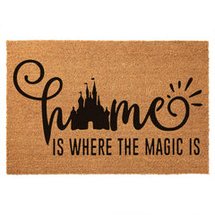 JiXianJu front view of doormat showing welcome message and curb appeal