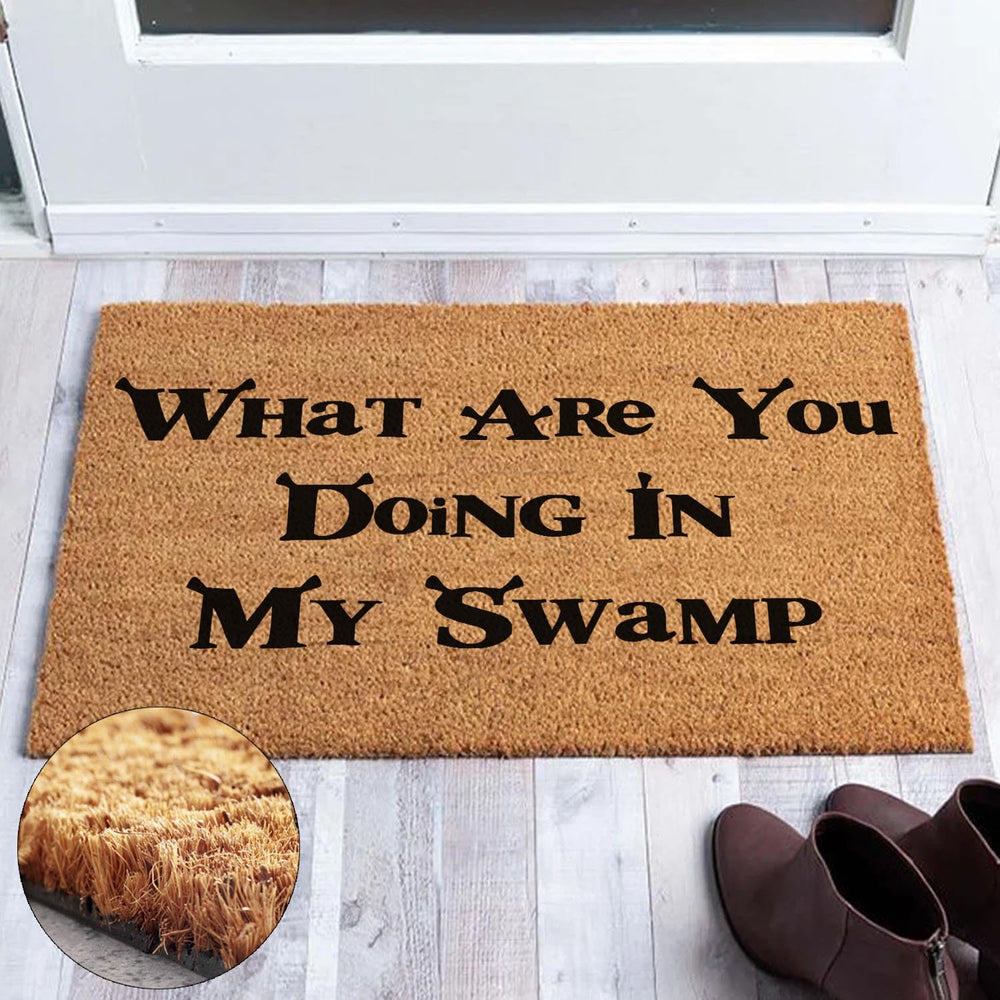 JiXianJu doormat in use on a porch demonstrating dirt-trapping and curb appeal