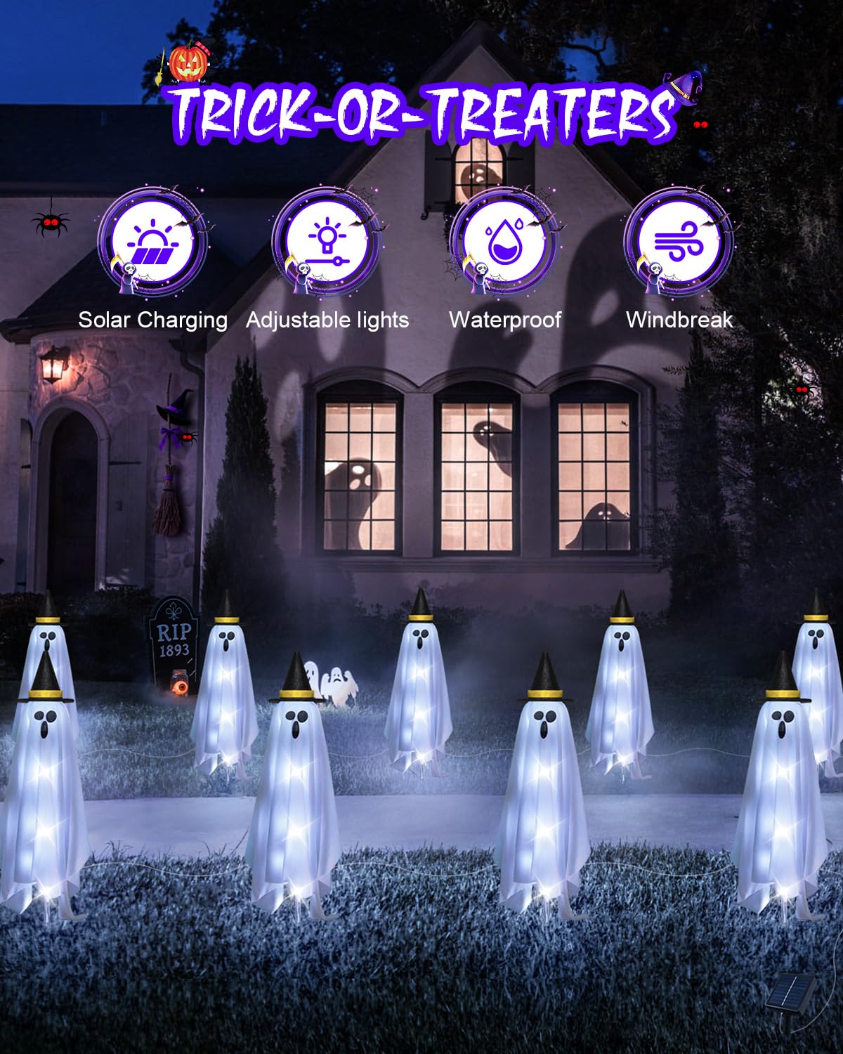 JIXXULVU ghost lights in branded packaging ready to gift for Halloween decor