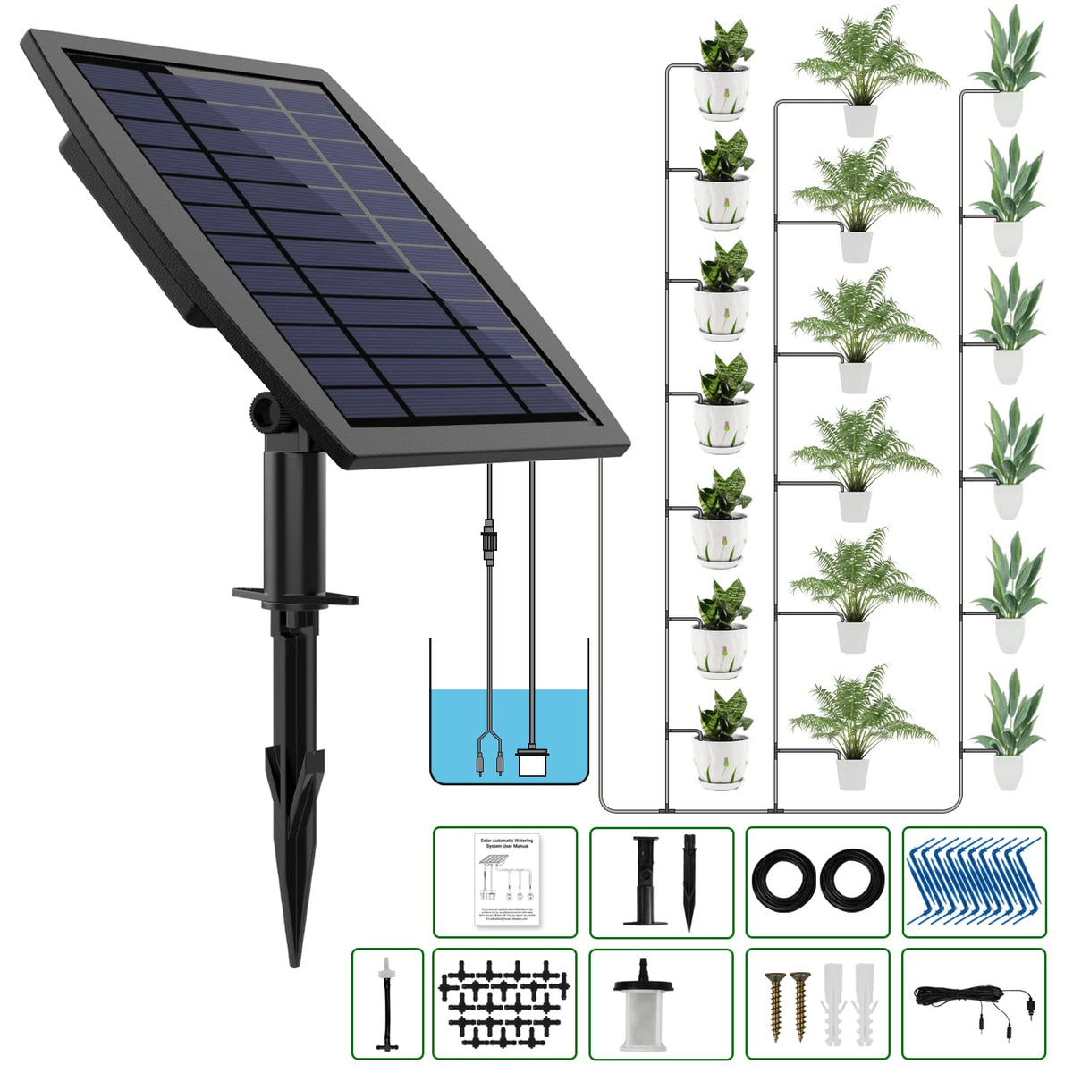 JIYANG front unit with solar panel showing compact setup and easy placement