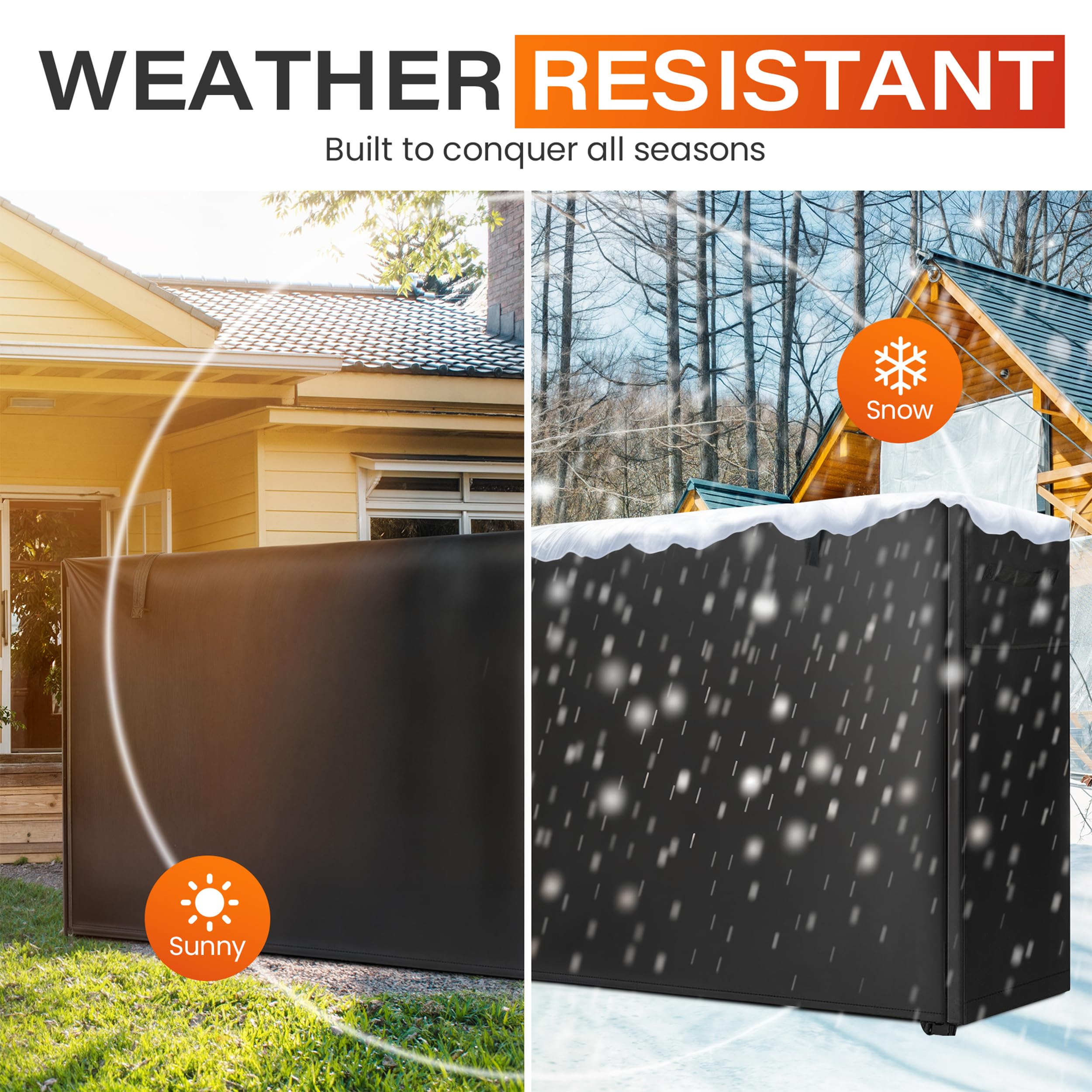 JJASMAMV outdoor rack covered demonstrating waterproof protection