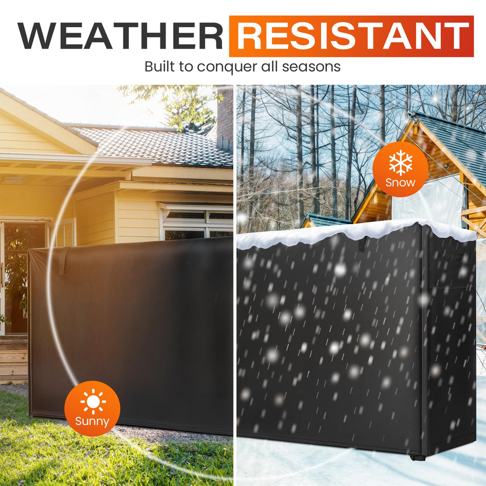 JJASMAMV outdoor rack covered demonstrating waterproof protection