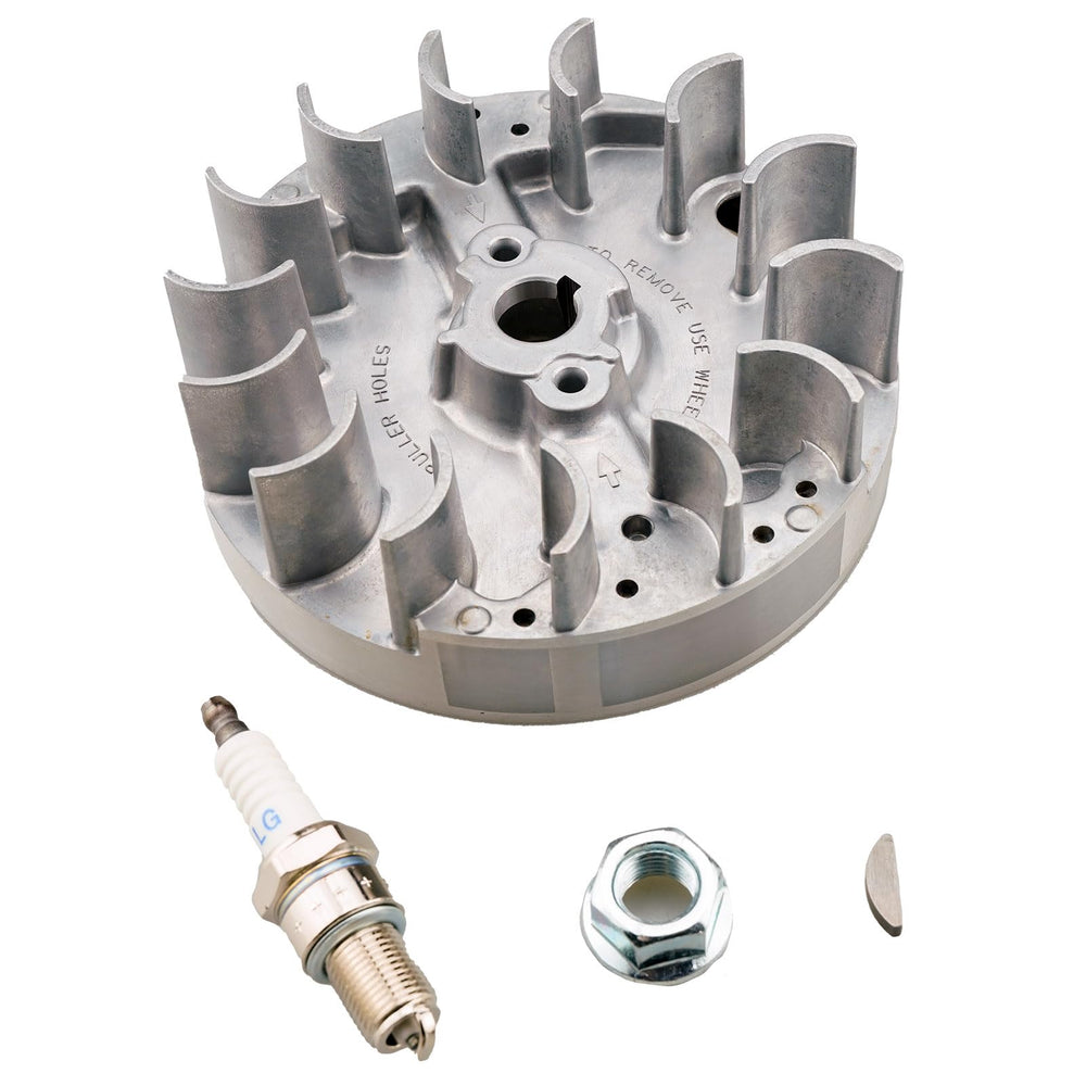 JJing flywheel installed on Briggs & Stratton engine demonstrating correct fit