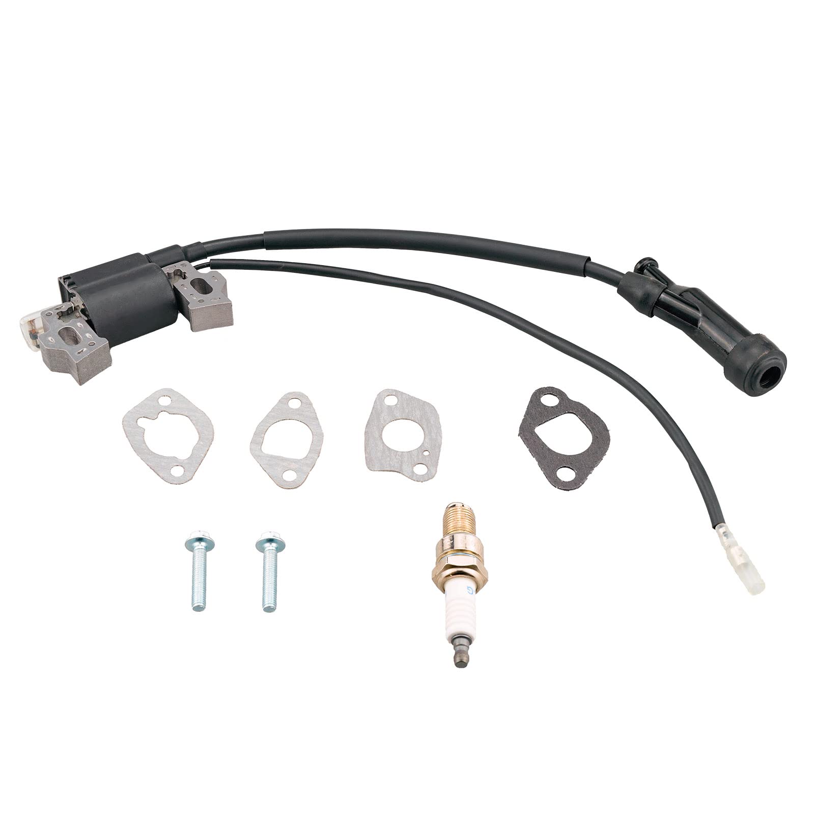 JJing gaskets, dowel pins and bolts spread out for correct sealing and alignment