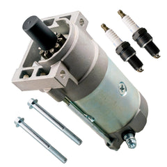 JJing starter front view showing exact OEM fit for easy replacement