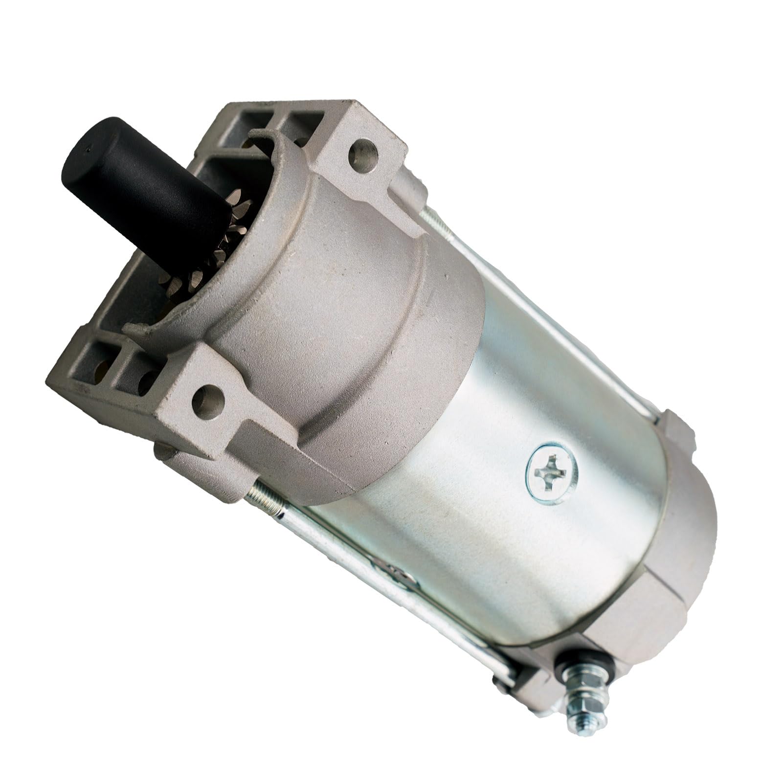 JJing starter installed on mower illustrating fast straightforward swap