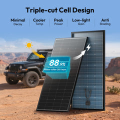 JJN transparent backsheet close-up highlighting extra rear-side energy capture
