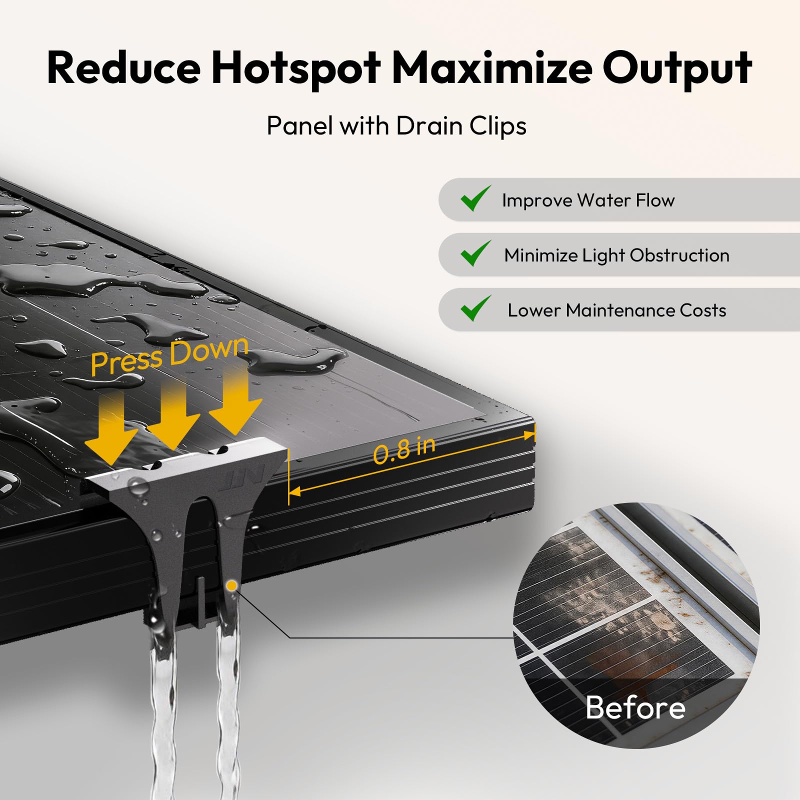 JJN 100W panel mounted on an RV roof providing reliable off-grid charging
