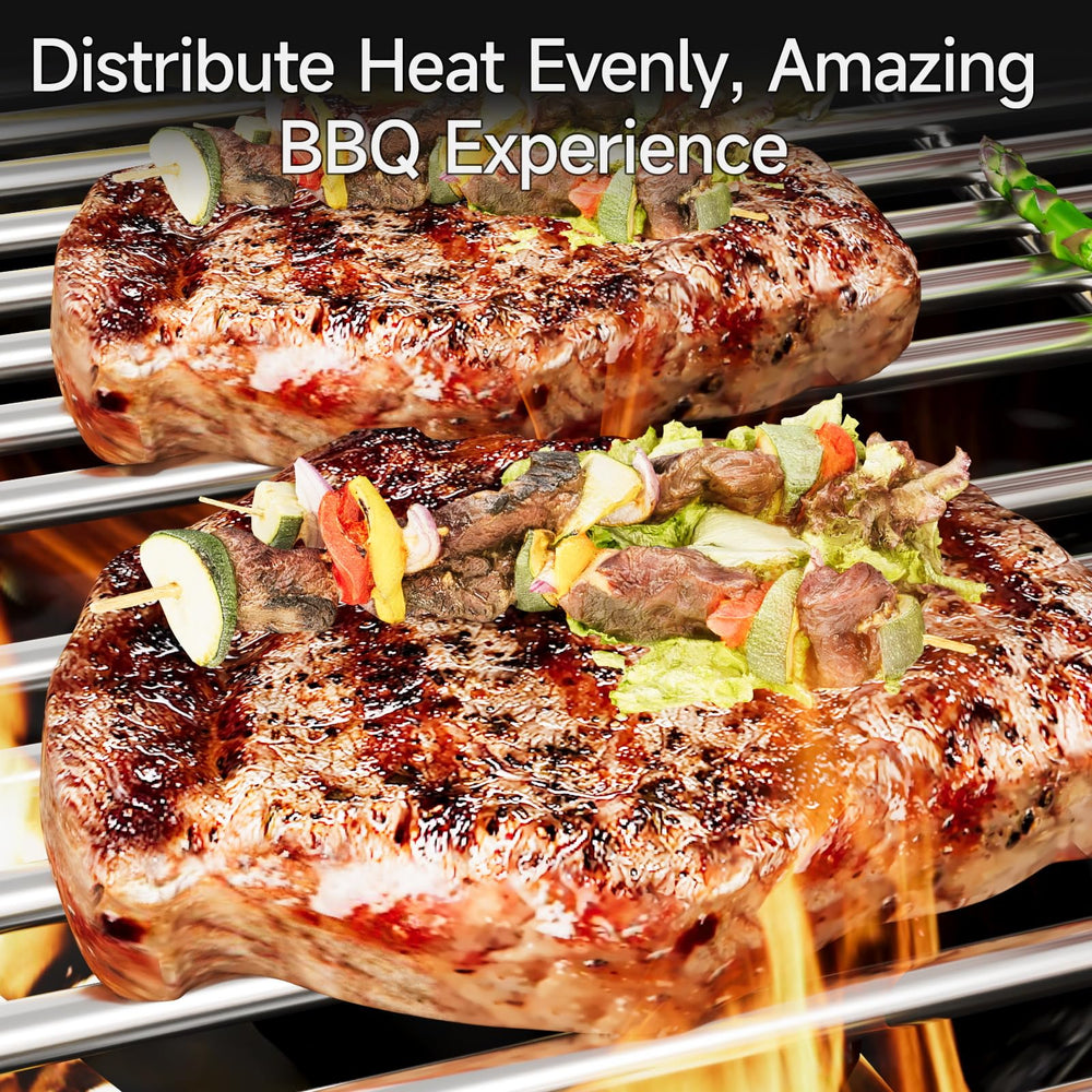 jkxoo outdoor cookout scene showing grates in use delivering consistent searing