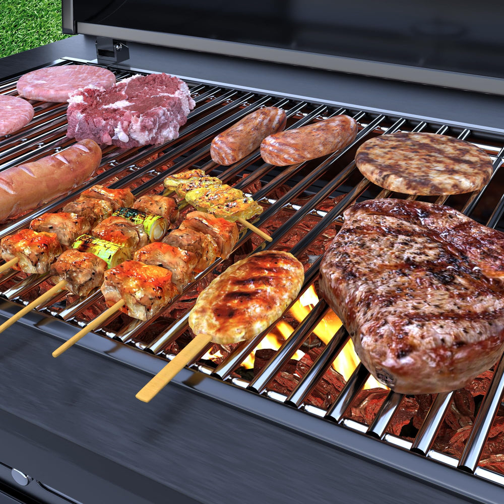 jkxoo grates in backyard grill setting showcasing reliable performance for family cookouts
