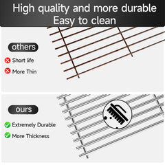 jkxoo grates beside ruler showing exact 17 by 9.5 inch size for accurate replacement
