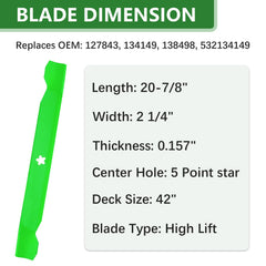 JYLEYJ blade edge close-up showing sharpness for cleaner grass cuts
