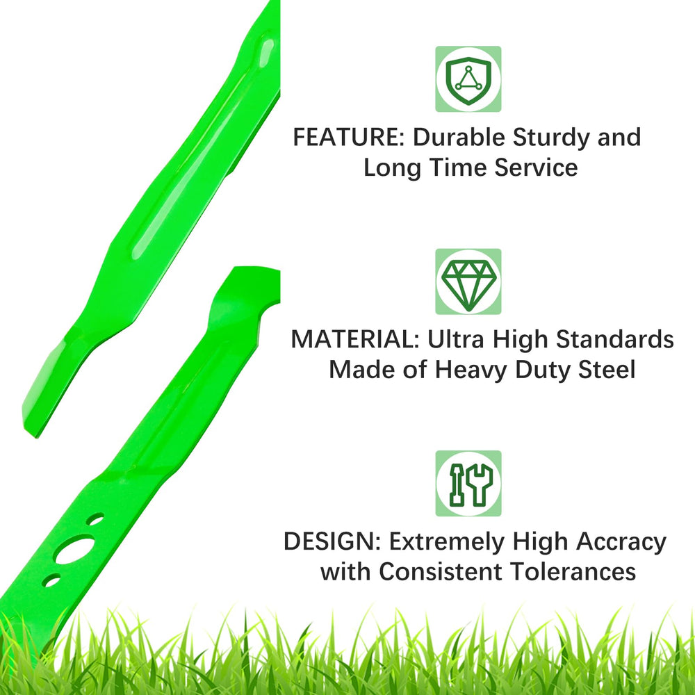 JYLEYJ blades installed in mower deck improving clipping distribution