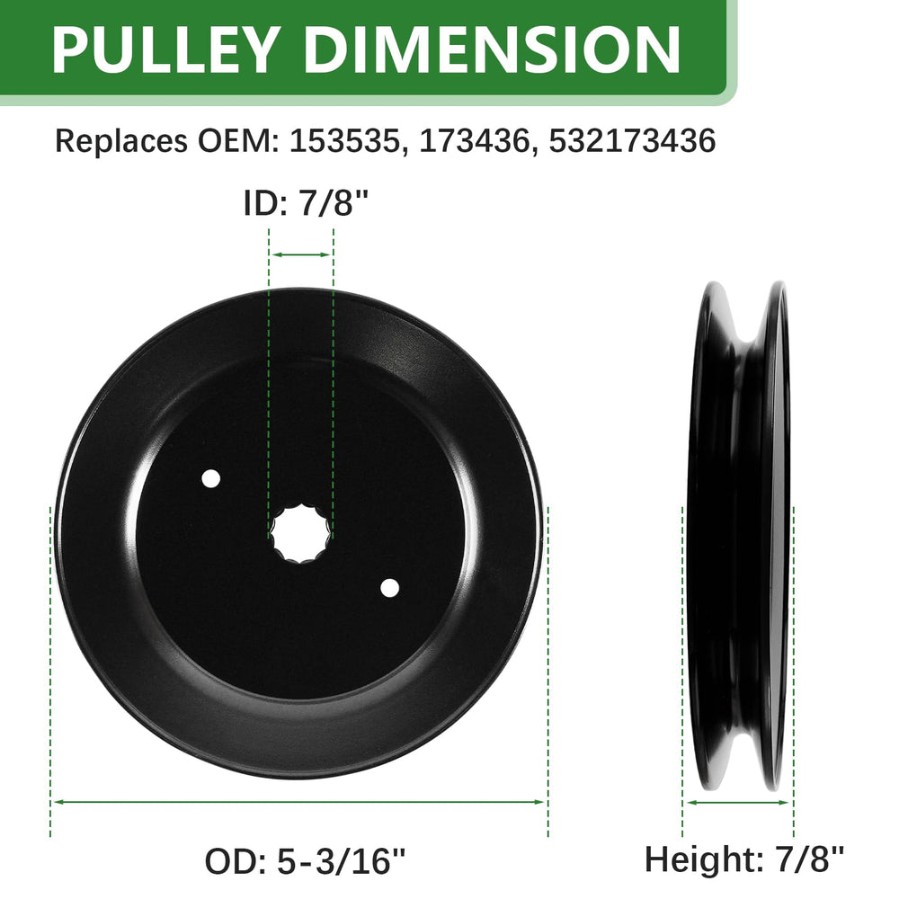 JYLEYJ pulley and belt set emphasizing proper alignment and less slippage
