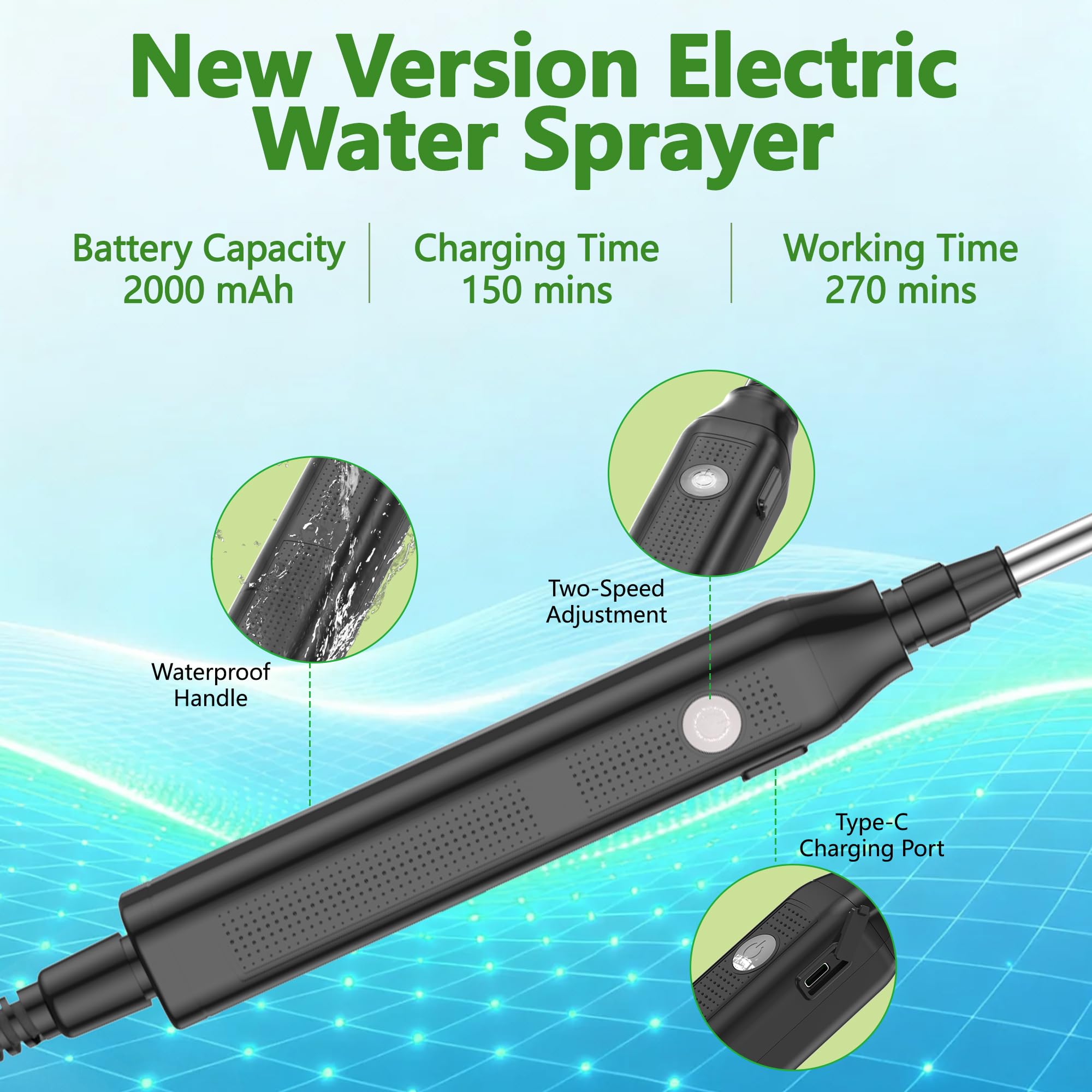 JLVDXN poly tank and pump handle detail highlighting leak-resistant modular connections for durability