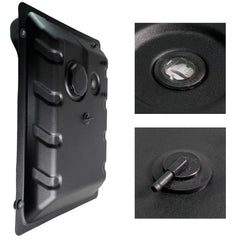 JMCHstore close-up of gas cap and gauge for easy fill and monitoring