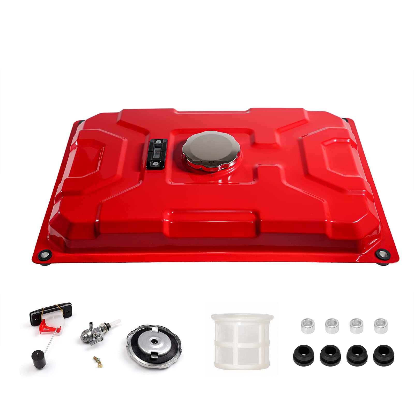 JMCHstore beside gallon jug demonstrating 5-gallon capacity and extended run benefit