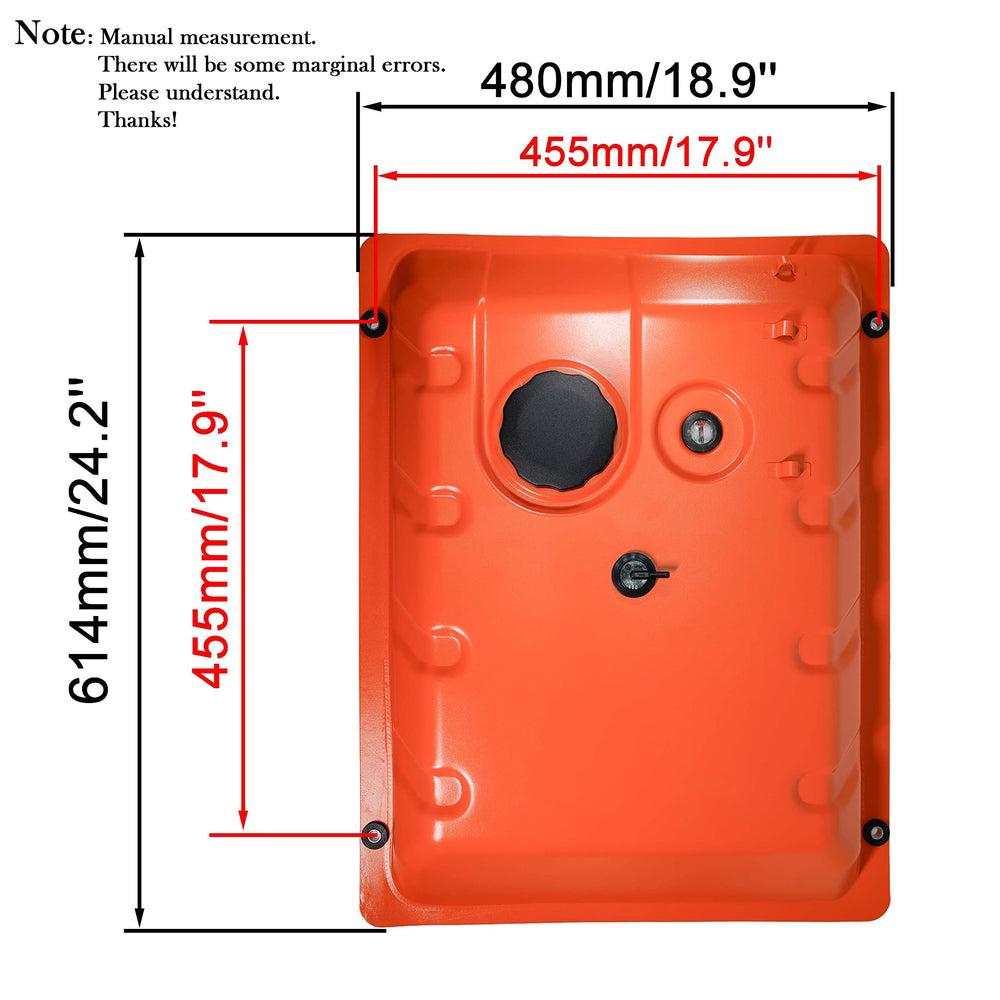 JMCHstore tank next to ruler for scale and capacity confirmation benefit