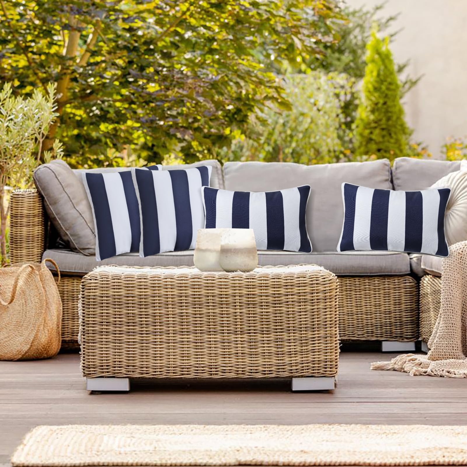 JMGBird closeup of plaid fabric texture demonstrating durable water-resistant finish