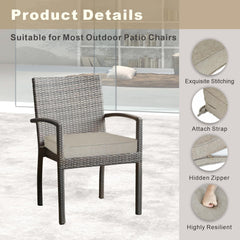 JMGBird cushion ties and stitched edges for secure attachment and durability benefit