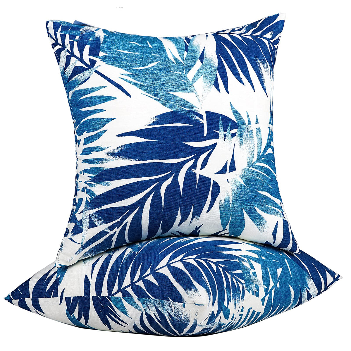 JMGBird front view of two pillows showing pattern and ready-to-use benefit