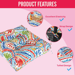 JMGBird cushion placed on patio chair demonstrating outdoor comfort benefit