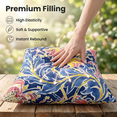 JMGBird zipper and insert detail shows included cushion insert and convenience