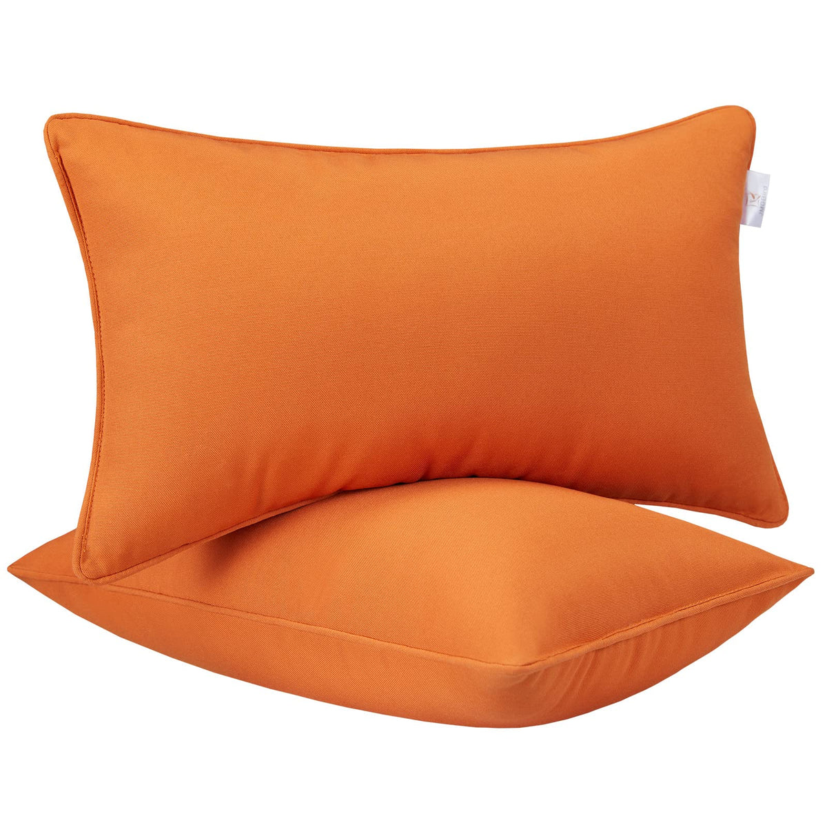 JMGBird front view of 12x20 lumbar pillow shows shape and exclusive pattern for curb appeal