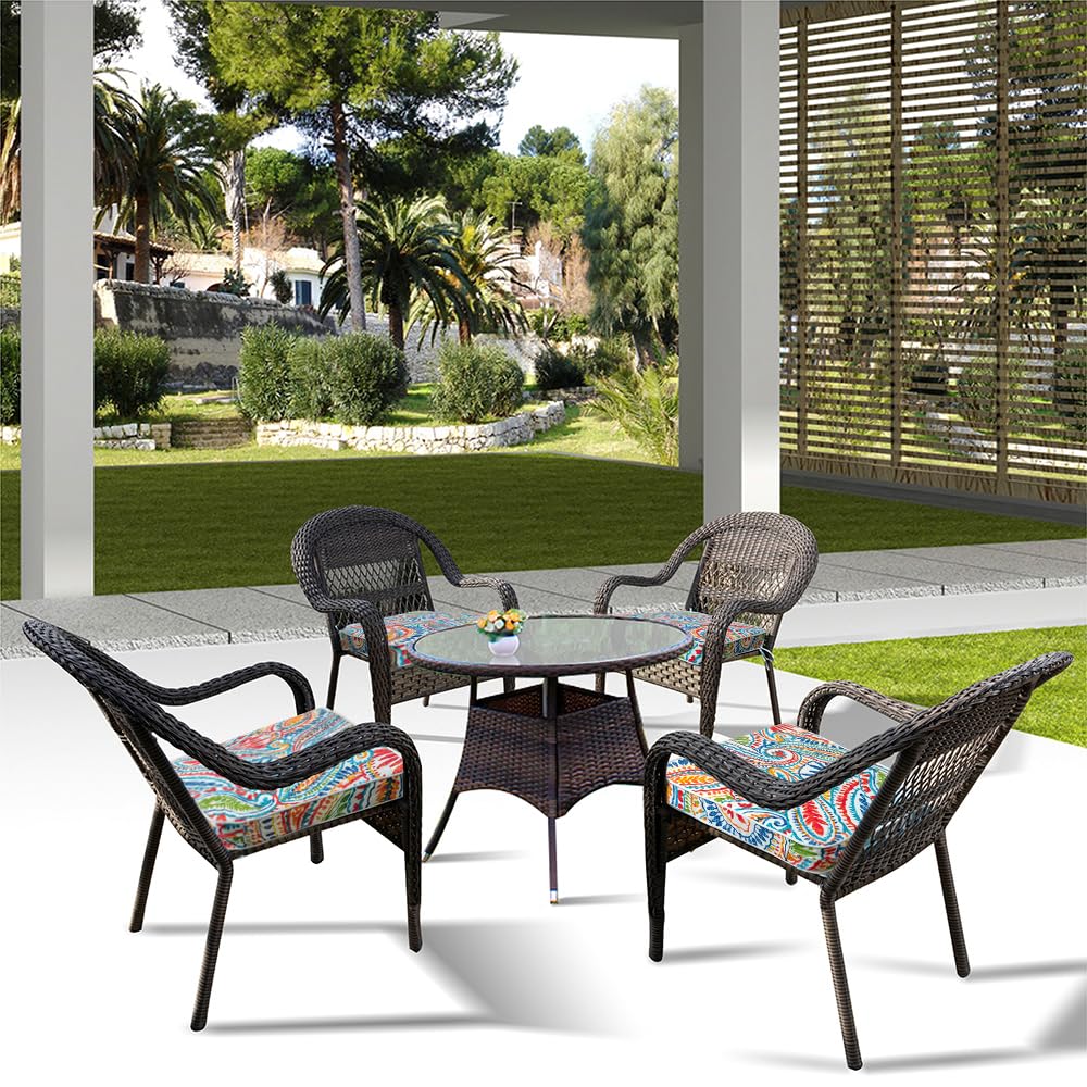 JMGBird outdoor patio scene showing weather-resistant cushions enhancing decor