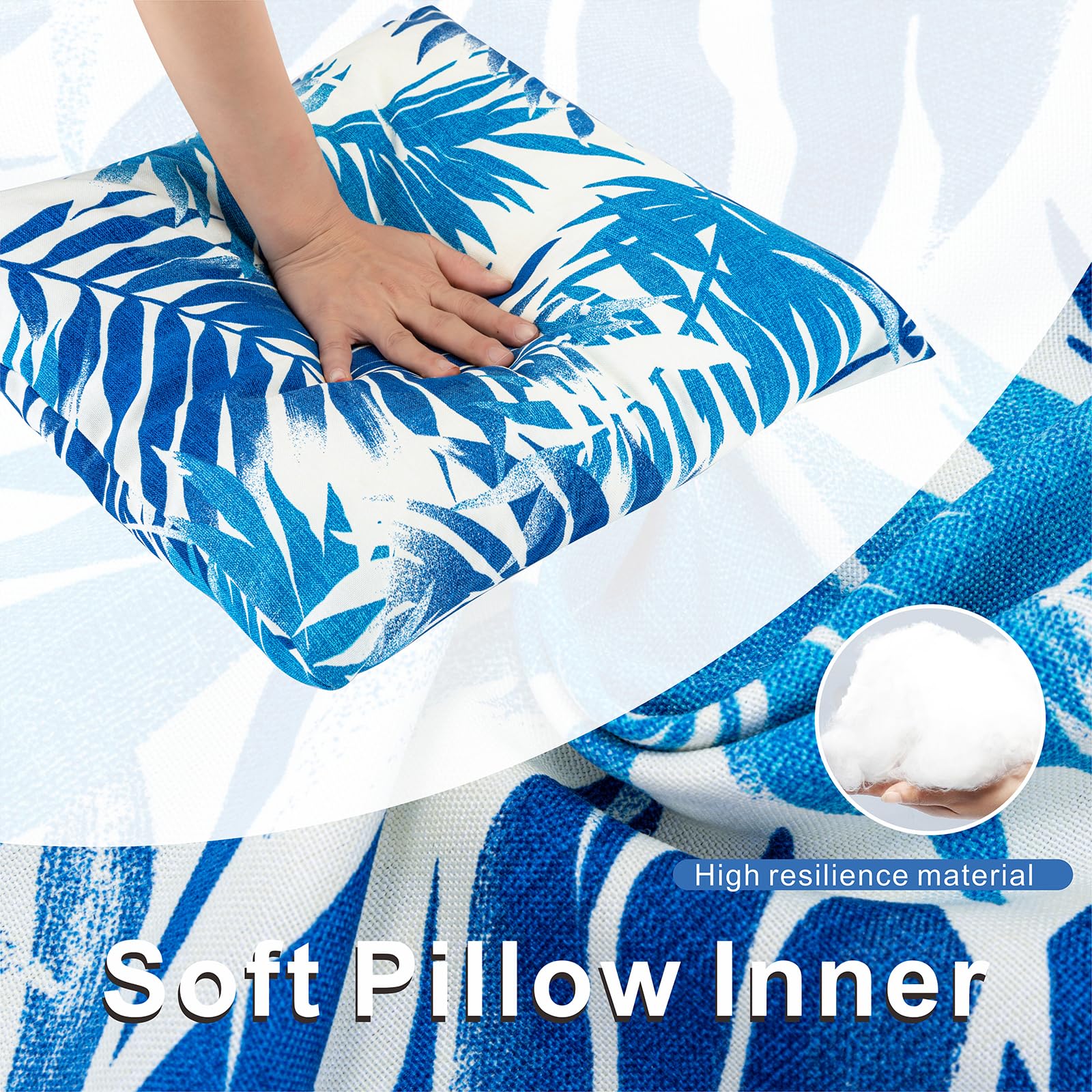 JMGBird poolside pillows showing outdoor-use comfort and color retention