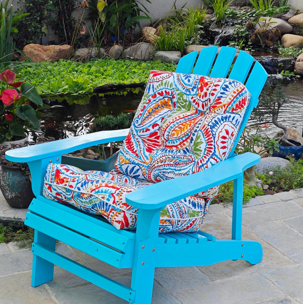 JMGBird cushion beside chair to show 19x19x5 inch scale and fit benefit