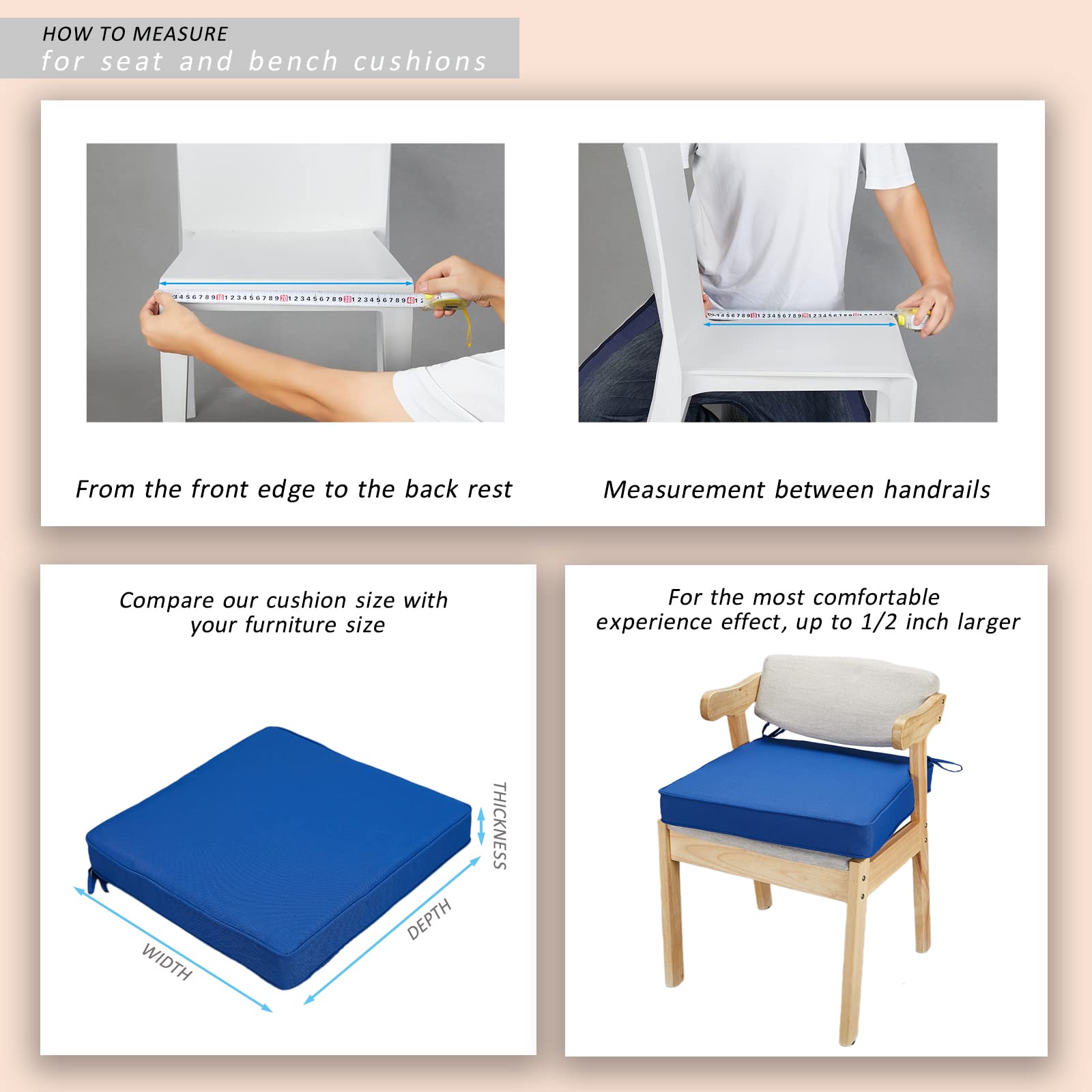 JMGBird cushion ties detail showing secure knot to keep cushions in place
