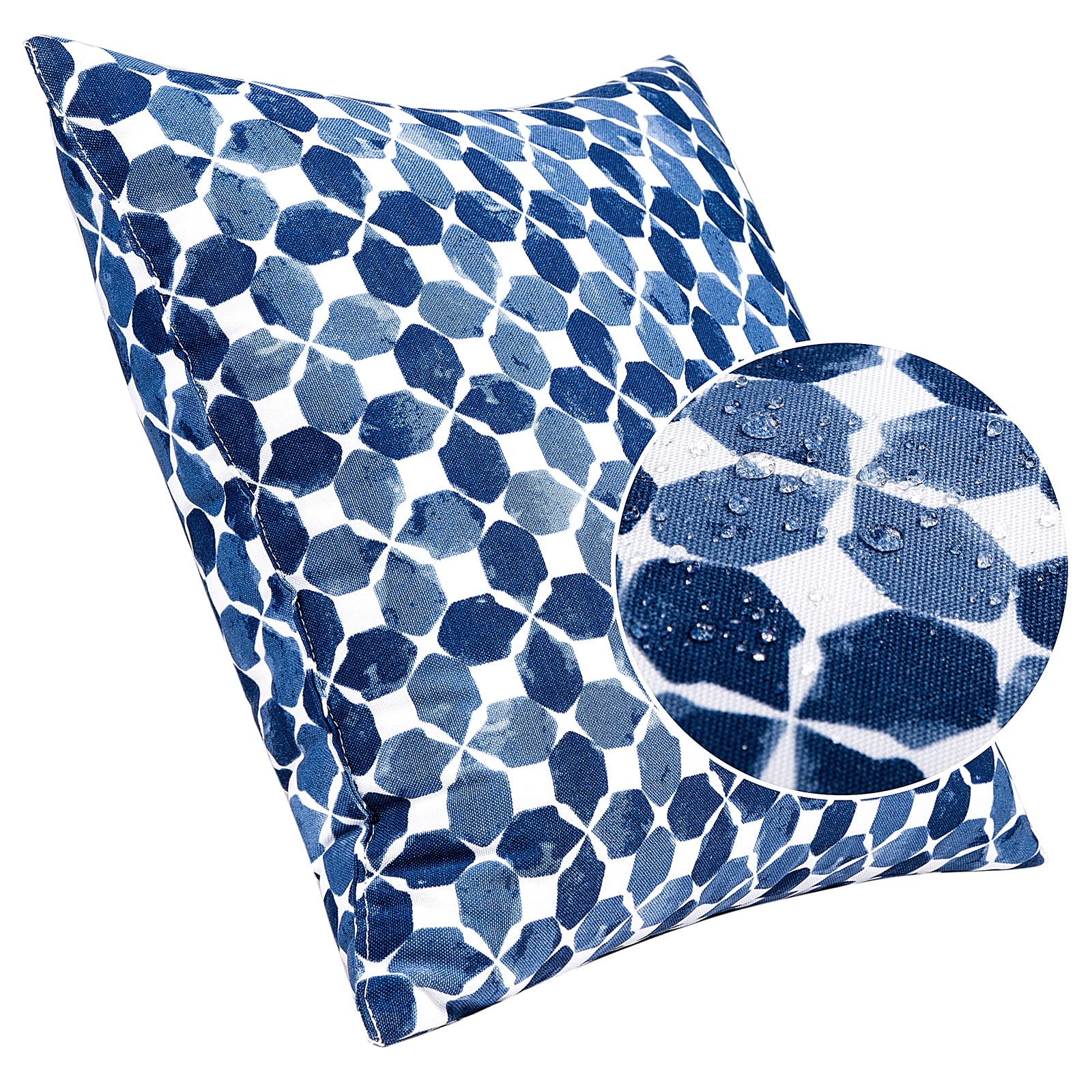 JMGBird water droplets on fabric demonstrating waterproof protection