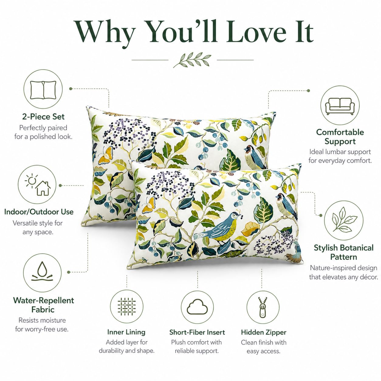 JMKaixin fully expanded pillow after unboxing showing comfortable loft benefit