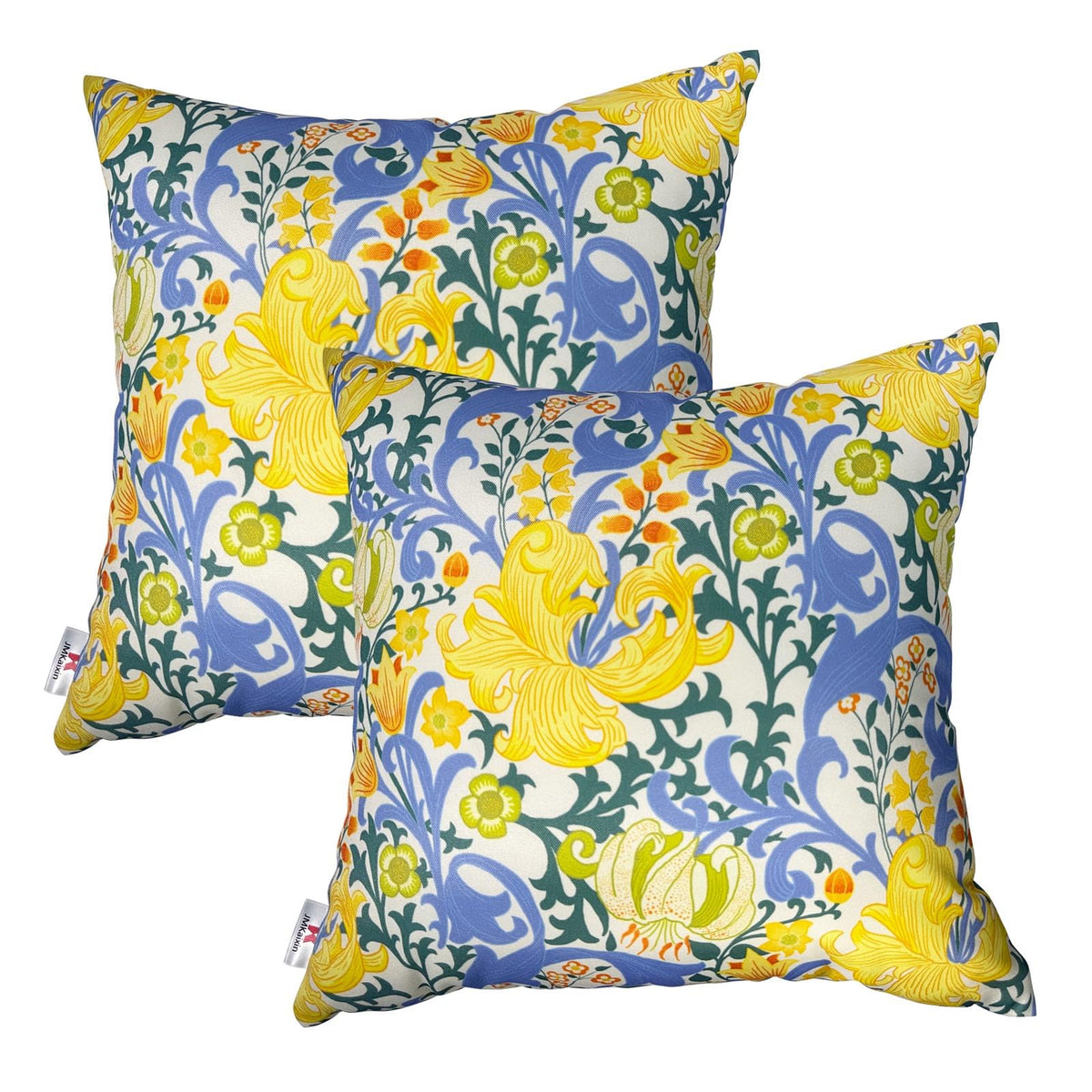 JMKaixin front view of two packaged pillows showing design and vibrant colors for quick style refresh