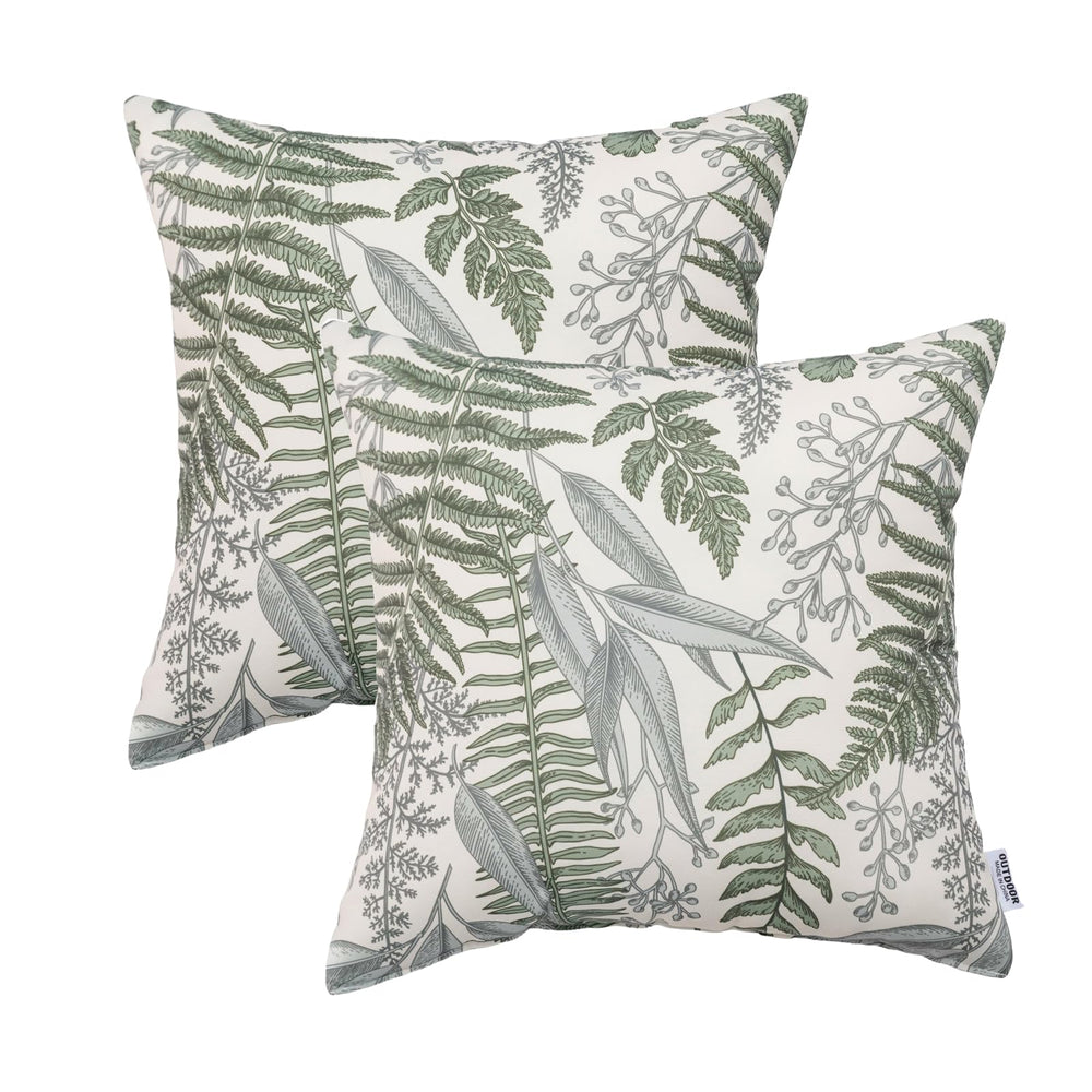 JMKaixin front view of two decorative 18x18 inch pillows showing vibrant pattern and shape benefit
