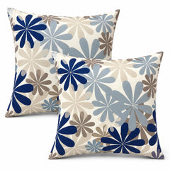 JMKaixin front view of two 18x18 pillows showing pattern and ready-to-use comfort
