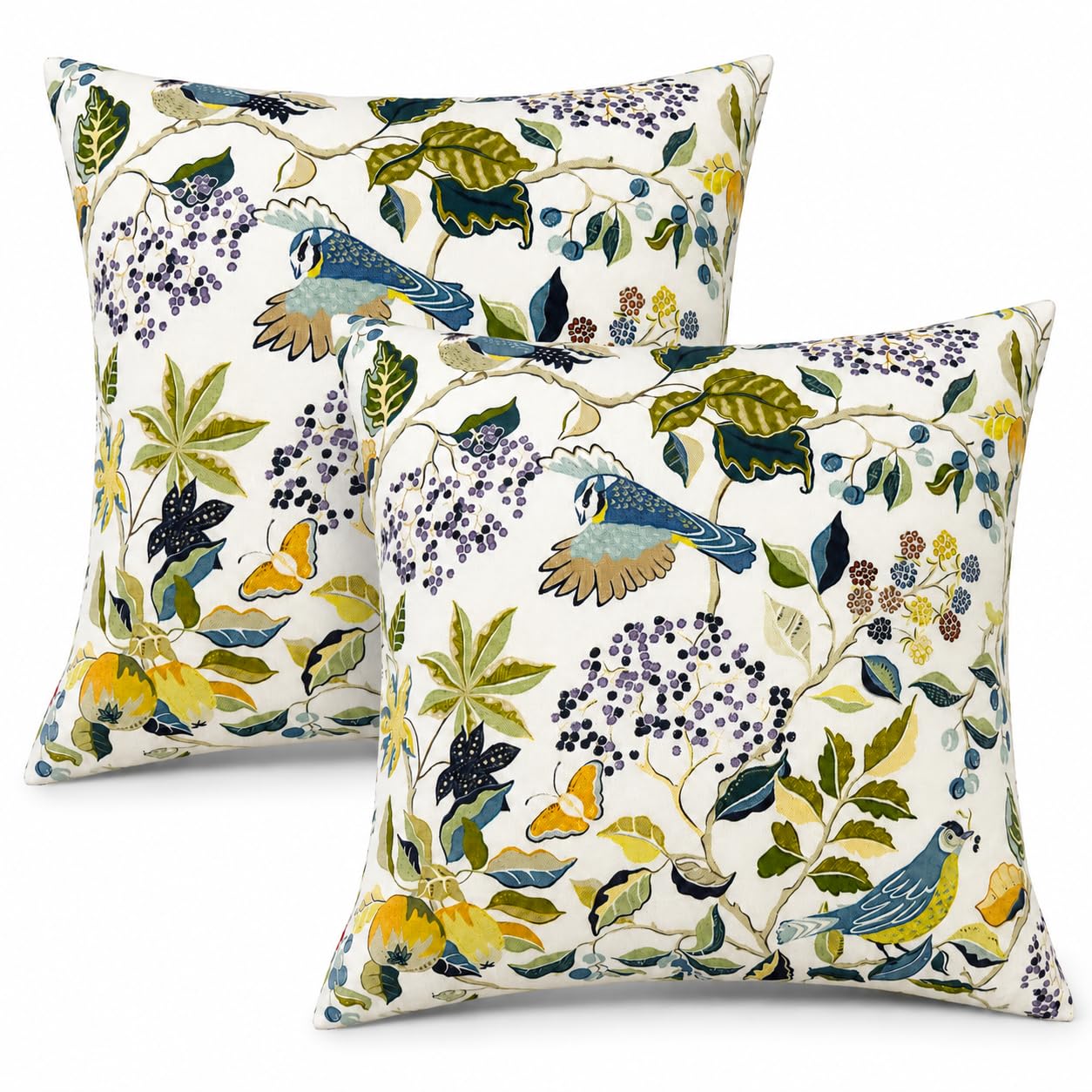 JMKaixin front view of two packaged decorative pillows showing color and pattern, durable style