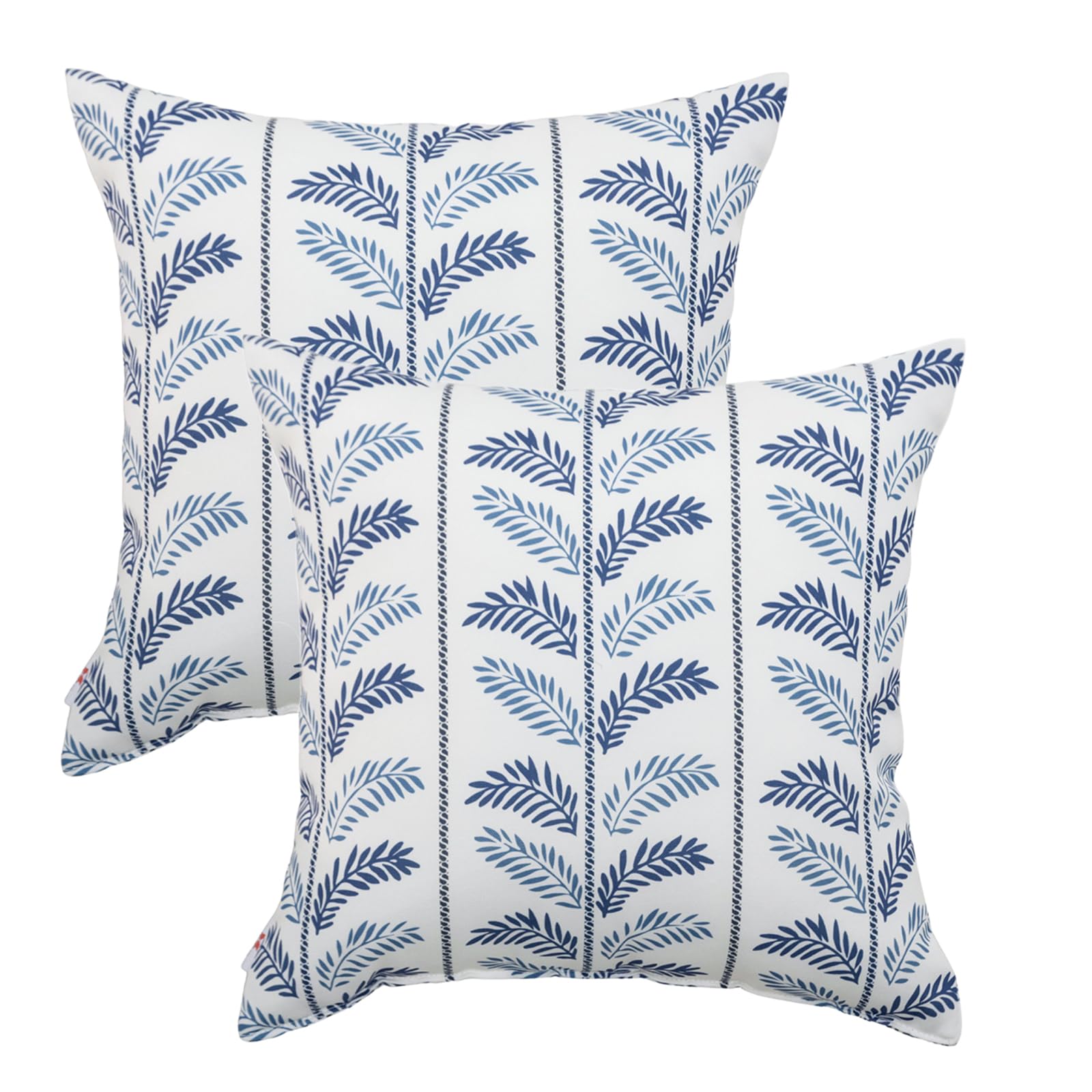 JMKaixin front view of two-pack pillows showing pattern and vibrant color, durable look