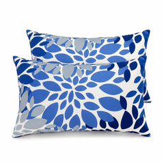 JMKaixin front view of two lumbar pillows showing pattern and instant style