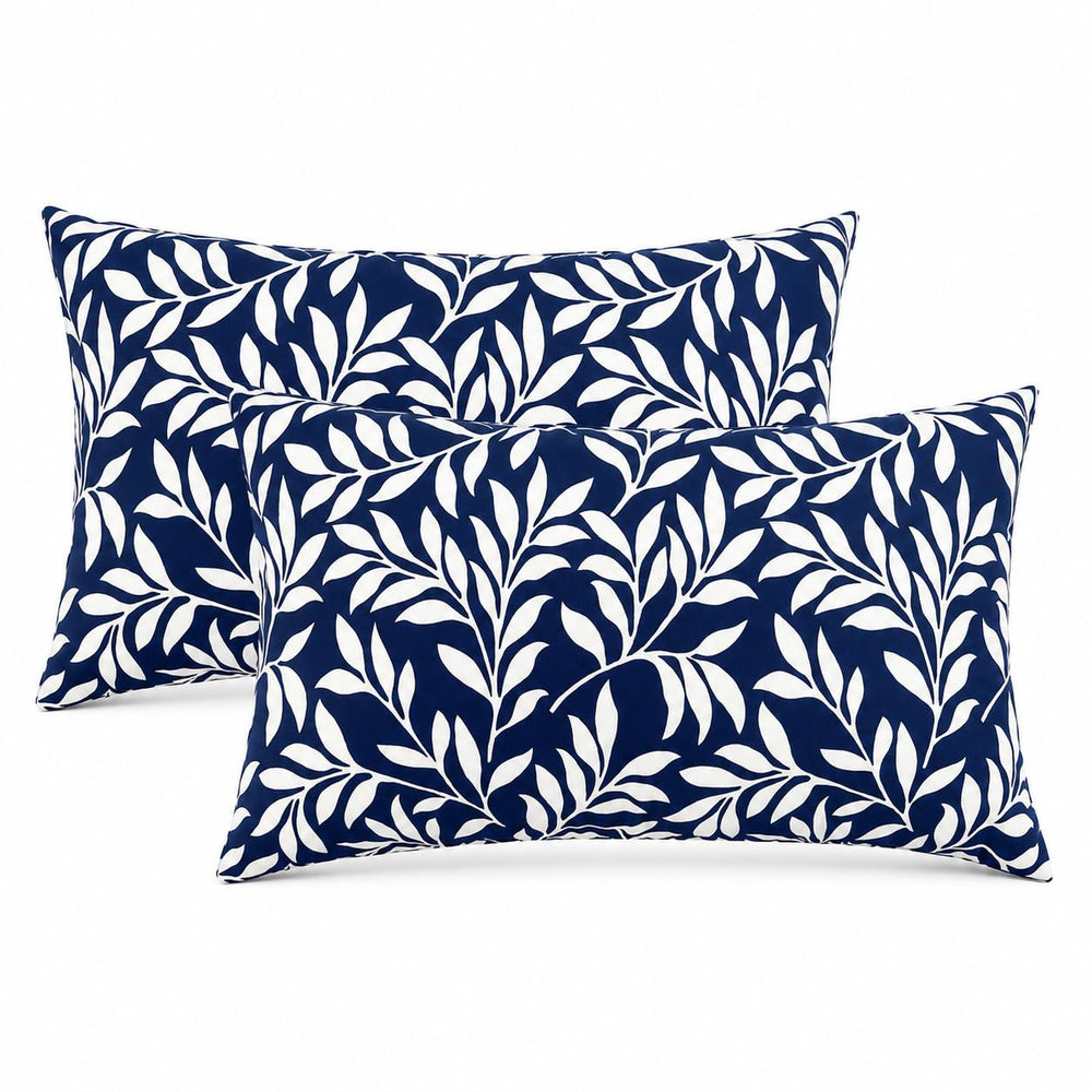 JMKaixin front view of two lumbar pillows showing retro design and curb appeal
