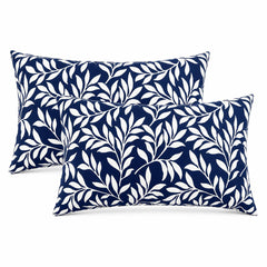 JMKaixin front view of two lumbar pillows showing retro design and curb appeal