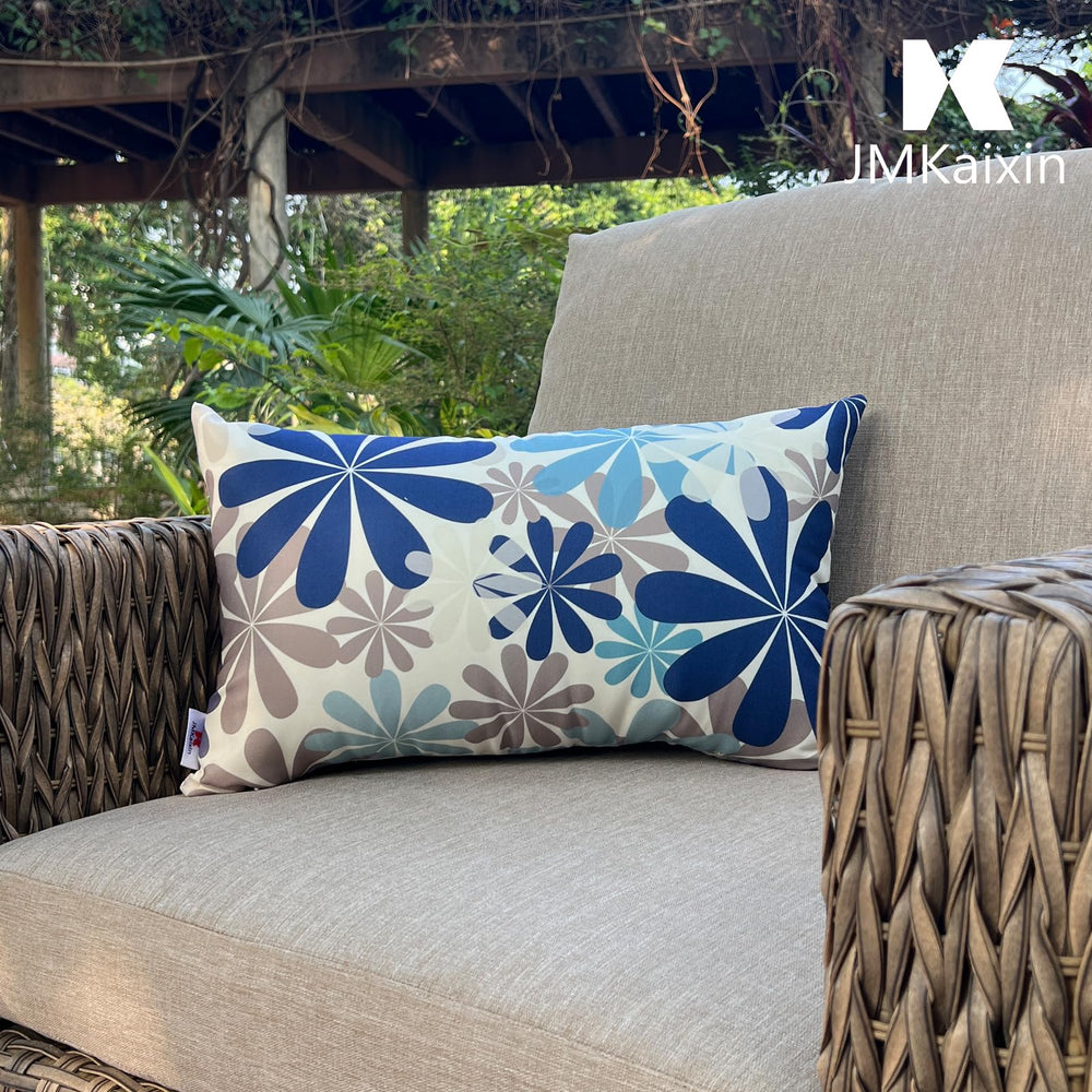JMKaixin on patio lounge displaying weather-ready style and comfort