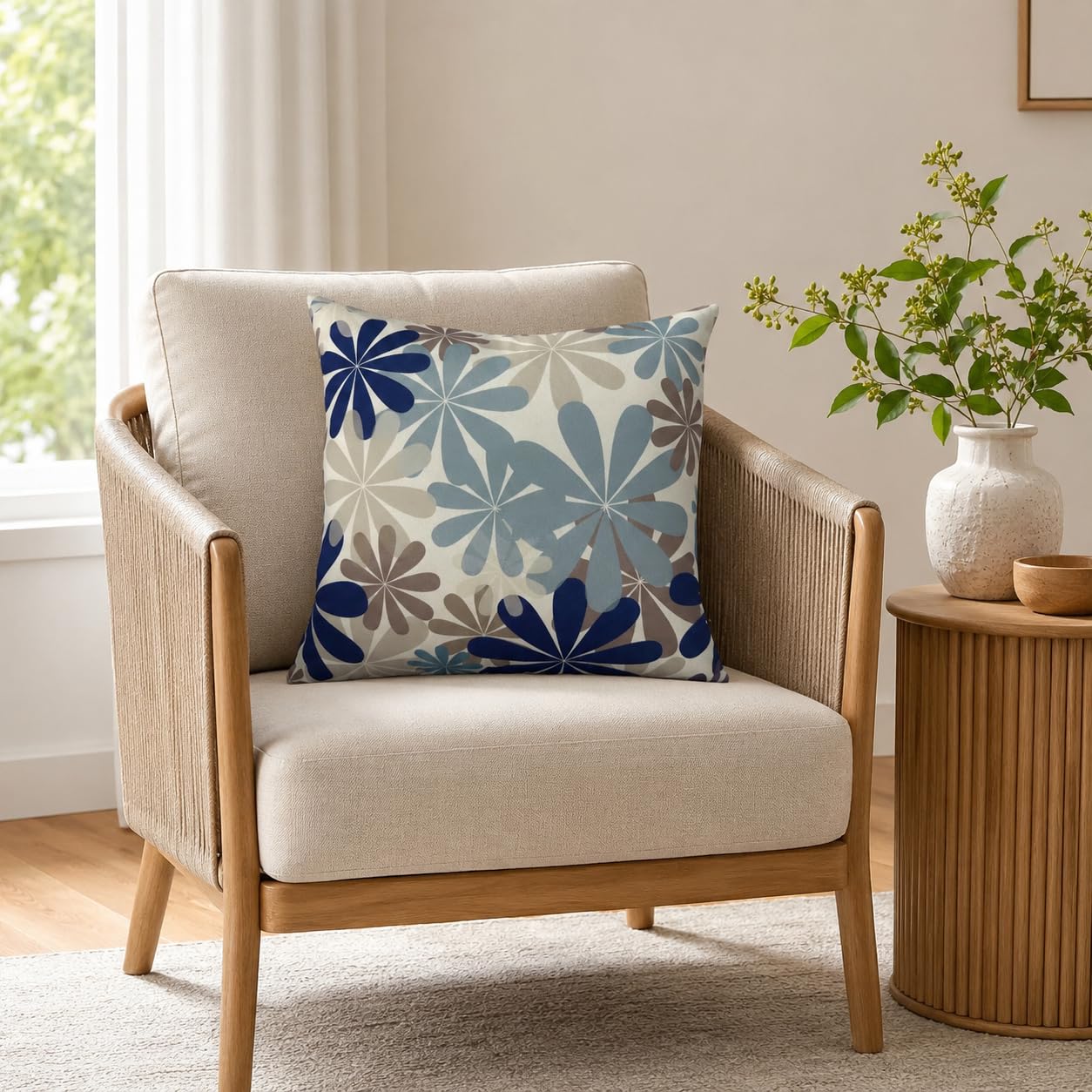 JMKaixin pillows in an evening outdoor lifestyle scene enhancing ambiance