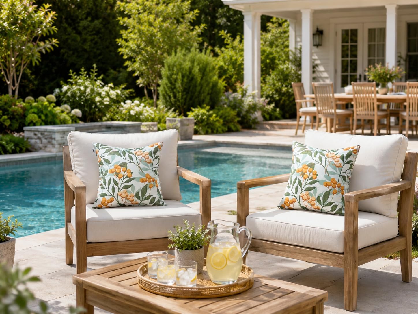 JMKaixin lifestyle poolside setup adding stylish, weather-ready comfort